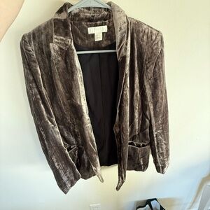 Crushed velvet blazer - H&M